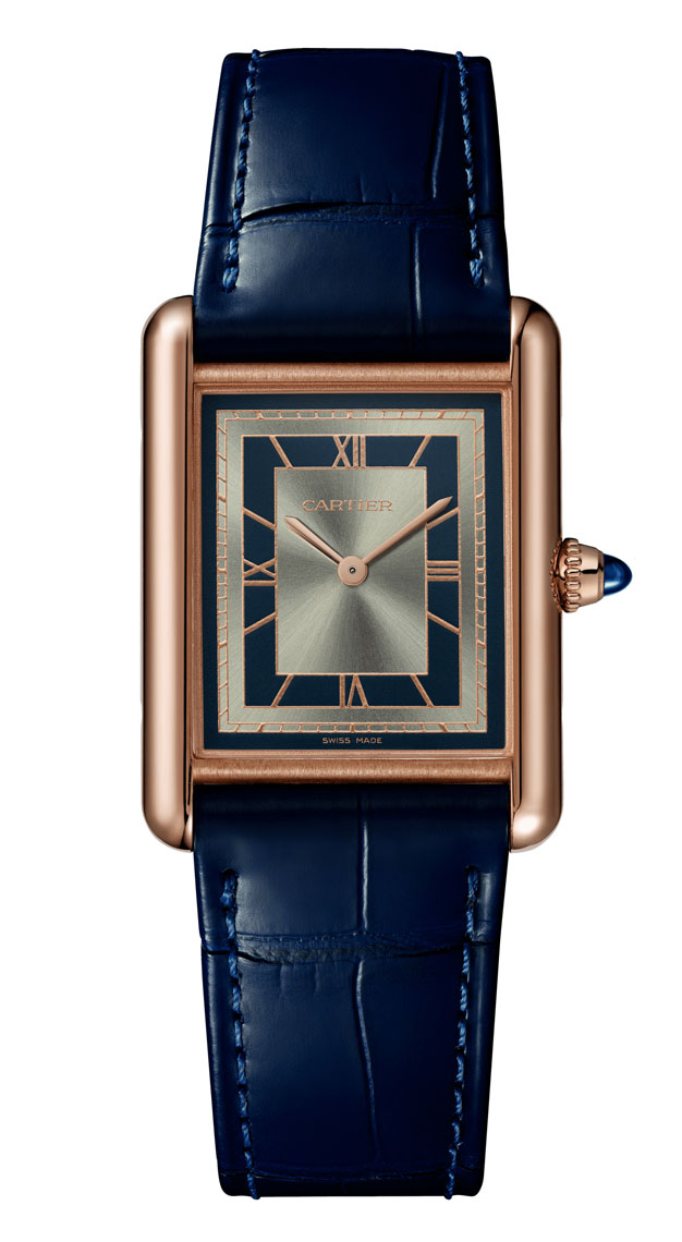 Rectangle watches Cartier Tank Louis Cartier Blue