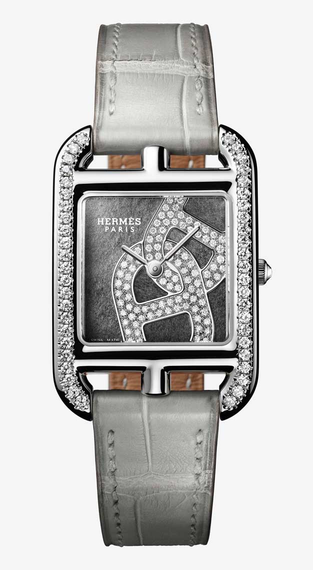 Rectangle watches Hermes Cape Cod Chaine d'Ancre