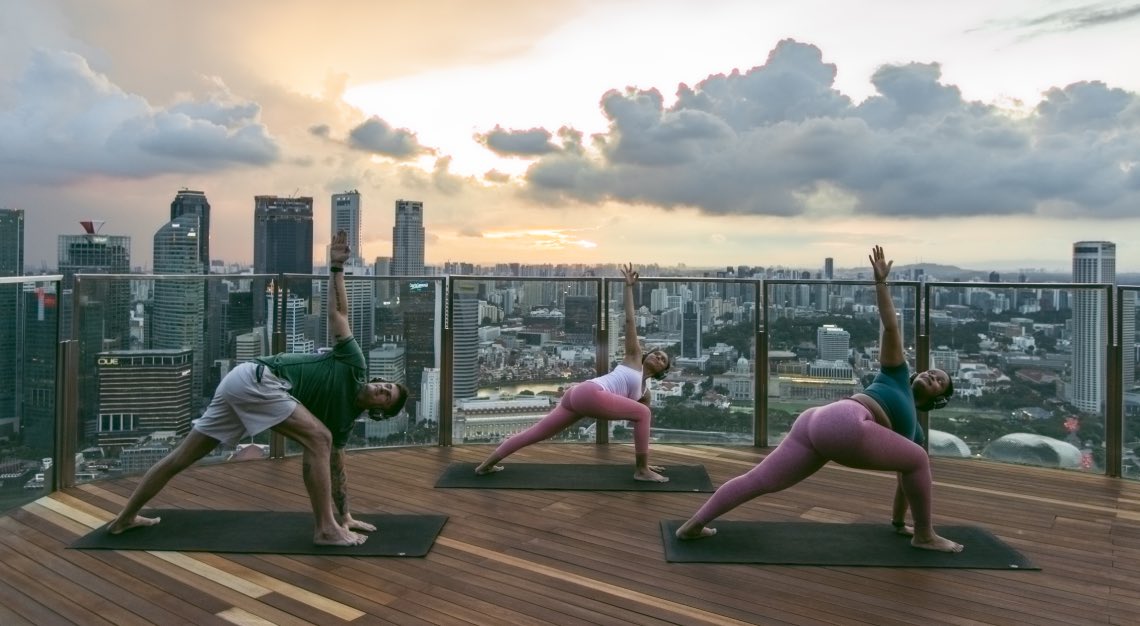 Skypark yoga by Virgin Active