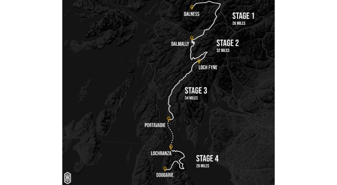 Highland Kings Ultra race map 